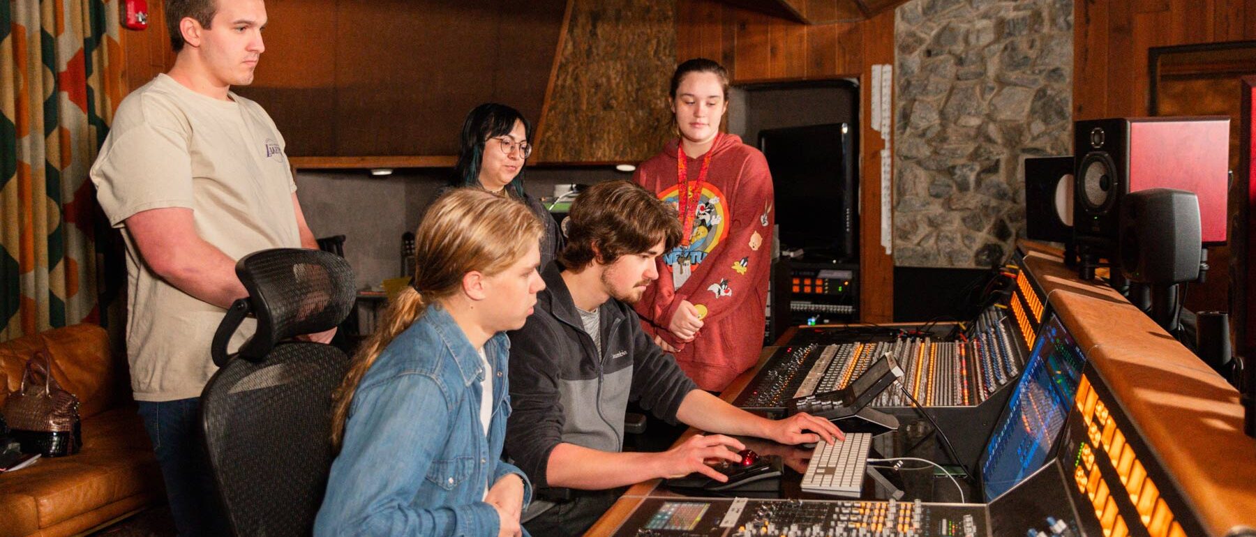 Students get hands-on experience learning at Capricorn Sound Studios