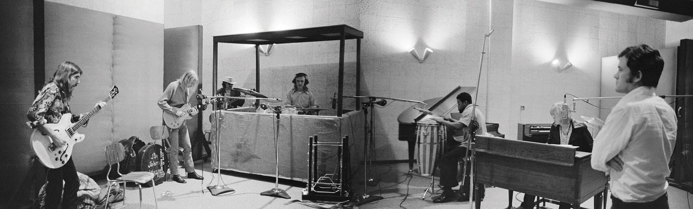 The Allman Brothers rehearsing in studio