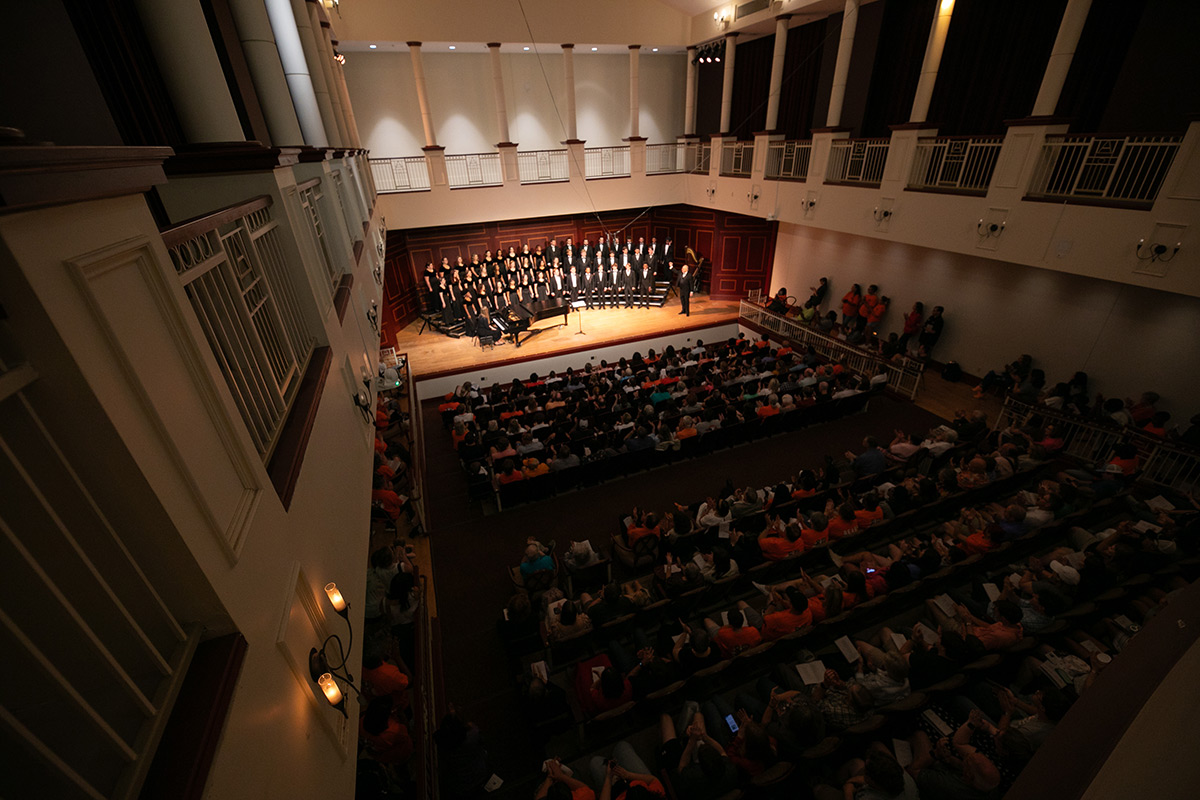 Concert inside of Fickling Hall