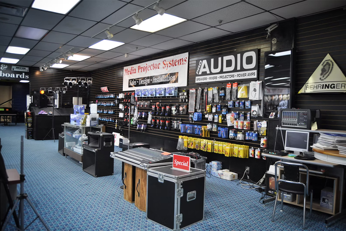 Bill Hardin Music shop interior
