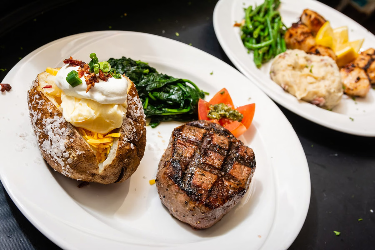 Dinner plate at Downtown Grill