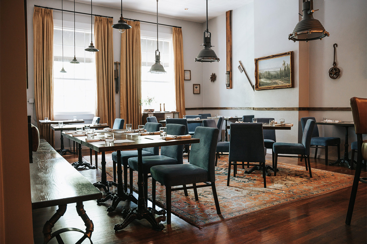 Interior dining area of Dovetail