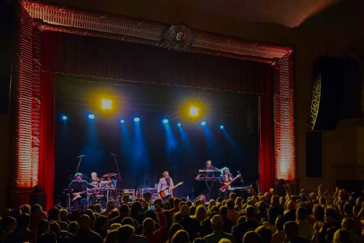 Band playing on stage at the Capitol Theatre